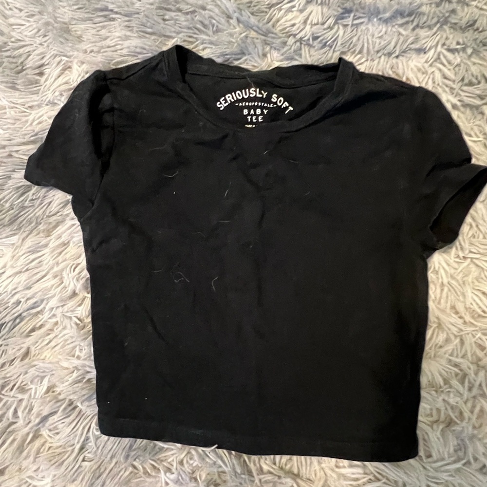Aeropostale Seriously Soft Black Tee